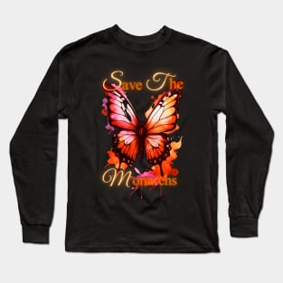 Save The Monarch Butterflies Long Sleeve T-Shirt